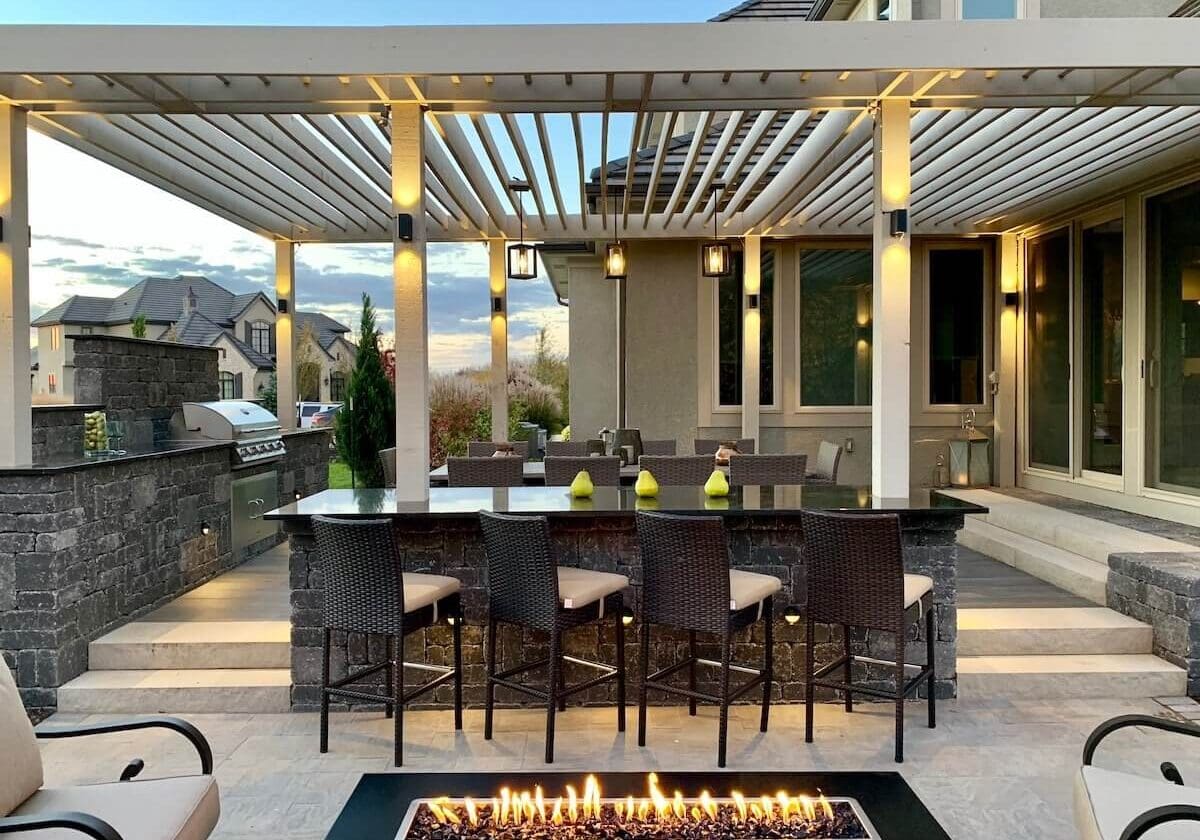 Fire Pit Bar Design Kansas City