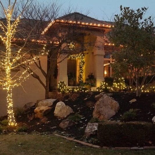 Font Door Garden Lights Design Kansas City