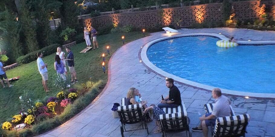 pool in garden area Kansas City