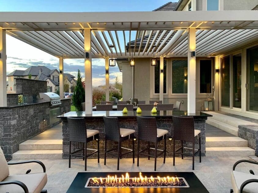Fire Pit Bar Design Kansas City