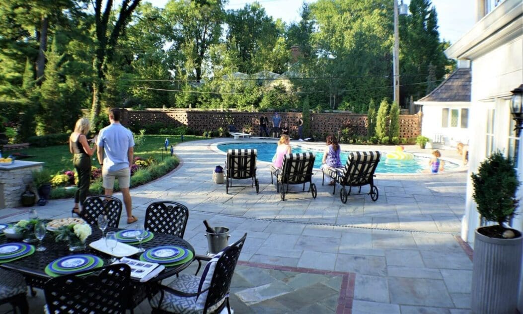 Patio Pool Party Design Kansas City
